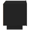 Stella Homewares Bedside Cabinet with LED Lights Black 70x36x40.5 cm