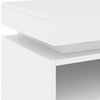 Stella Homewares Bedside Cabinet with LED Lights White 40x39x48.5 cm