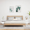 Stella Homewares Bedside Cabinets with LED Lights 2 pcs White 40x39x48.5 cm