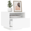 Stella Homewares Bedside Cabinets with LED Lights 2 pcs White 40x39x37 cm