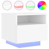 Stella Homewares Bedside Cabinets with LED Lights 2 pcs White 40x39x37 cm