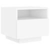 Stella Homewares Bedside Cabinets with LED Lights 2 pcs White 40x39x37 cm