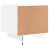 Stella Homewares Bedside Cabinets with LED Lights 2 pcs White 40x39x37 cm