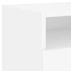 Stella Homewares Bedside Cabinets with LED Lights 2 pcs White 40x39x37 cm