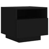 Stella Homewares Bedside Cabinets with LED Lights 2 pcs Black 40x39x37 cm