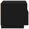 Stella Homewares Bedside Cabinets with LED Lights 2 pcs Black 40x39x37 cm