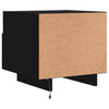 Stella Homewares Bedside Cabinets with LED Lights 2 pcs Black 40x39x37 cm