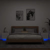 Stella Homewares Wall-mounted Bedside Cabinets with LED Lights 2 pcs White