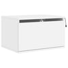 Stella Homewares Wall-mounted Bedside Cabinet with LED Lights White