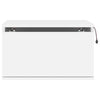 Stella Homewares Wall-mounted Bedside Cabinet with LED Lights White