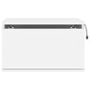 Stella Homewares Wall-mounted Bedside Cabinets with LED Lights 2 pcs White