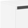 Stella Homewares Wall-mounted Bedside Cabinets with LED Lights 2 pcs White