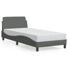 Stella Homewares Bed Frame "Dover" Dark Grey 90x190 cm Fabric
