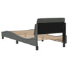 Stella Homewares Bed Frame "Dover" Dark Grey 90x190 cm Fabric