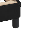Stella Homewares Bed Frame with Headboard "Dover" Black 90x190 cm Velvet