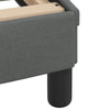 Stella Homewares Bed Frame without Mattress Dark Grey 183x203 cm King Fabric