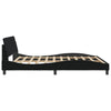 Stella Homewares Bed Frame "Dover" Black 180x200 cm King Fabric