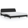 Stella Homewares Bed Frame without Mattress Black 183x203 cm King Faux Leather