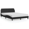Stella Homewares Bed Frame without Mattress Black 137x187 cm Double Faux Leather