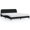 Stella Homewares Bed Frame "Dover" Black 152x203 cm Queen Fabric