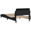 Stella Homewares Bed Frame without Mattress Black 107x203 cm King Single Fabric