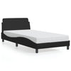 Stella Homewares Bed Frame "Dover" Black 107x203 cm King Single Faux Leather