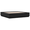 Stella Homewares Bed Frame with LED without Mattress Black 183x203 cm King