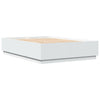 Stella Homewares Bed Frame with LED without Mattress White 150x200 cm