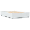 Stella Homewares Bed Frame with LED without Mattress White 150x200 cm