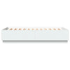 Stella Homewares Bed Frame with LED without Mattress White 150x200 cm