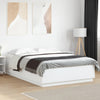 Stella Homewares Bed Frame with LED without Mattress White 150x200 cm