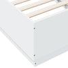 Stella Homewares Bed Frame with LED without Mattress White 90x190 cm