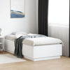 Stella Homewares Bed Frame with LED without Mattress White 90x190 cm