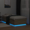 Stella Homewares Bed Frame with LED without Mattress Sonoma Oak 90x190 cm