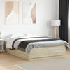 Stella Homewares Bed Frame without Mattress Sonoma Oak 150x200 cm