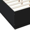 Stella Homewares Bed Frame without Mattress Black 135x190 cm