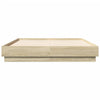 Stella Homewares Bed Frame without Mattress Sonoma Oak 135x190 cm