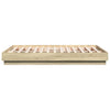 Stella Homewares Bed Frame without Mattress Sonoma Oak 135x190 cm