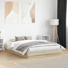 Stella Homewares Bed Frame without Mattress Sonoma Oak 135x190 cm
