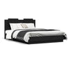 Stella Homewares Bed Frame without Mattress Black 150x200 cm