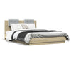 Stella Homewares Bed Frame without Mattress Sonoma Oak 150x200 cm