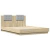 Stella Homewares Bed Frame without Mattress Sonoma Oak 150x200 cm