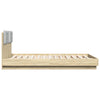 Stella Homewares Bed Frame without Mattress Sonoma Oak 150x200 cm