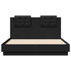 Stella Homewares Bed Frame with LED without Mattress Black 135x190 cm