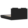 Stella Homewares Bed Frame with LED without Mattress Black 135x190 cm