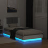 Stella Homewares Bed Frame with LED without Mattress White 90x190 cm
