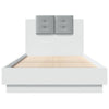 Stella Homewares Bed Frame with LED without Mattress White 90x190 cm