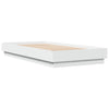 Stella Homewares Bed Frame without Mattress White 90x190 cm Engineered Wood