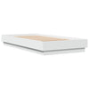 Stella Homewares Bed Frame without Mattress White 90x190 cm Engineered Wood