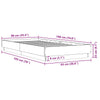 Stella Homewares Bed Frame without Mattress White 90x190 cm Engineered Wood